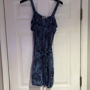 Roxy XL blue and black floral sundress. Never worn.